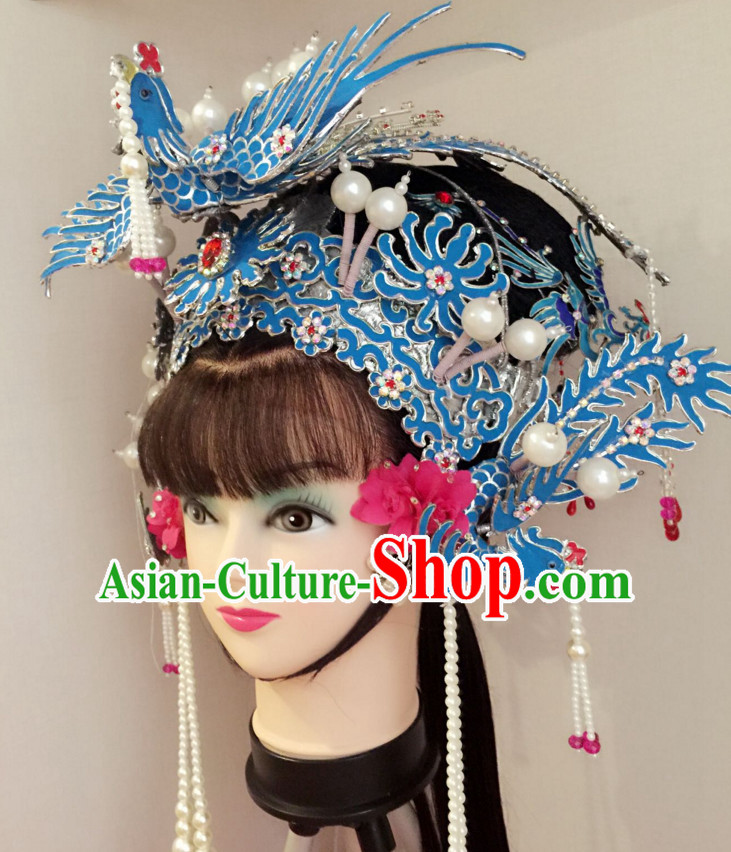 Chinese Classical Yue Opera Dance Costumes Huang Mei Opera Hat Helmet