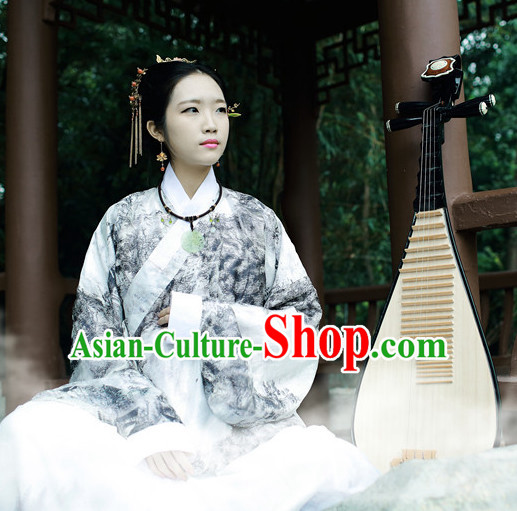 Asian Traditional High Quality Hanfu Ming Dynasty Clothes Costume Costumes Complete Set for Women Girls Children Adults