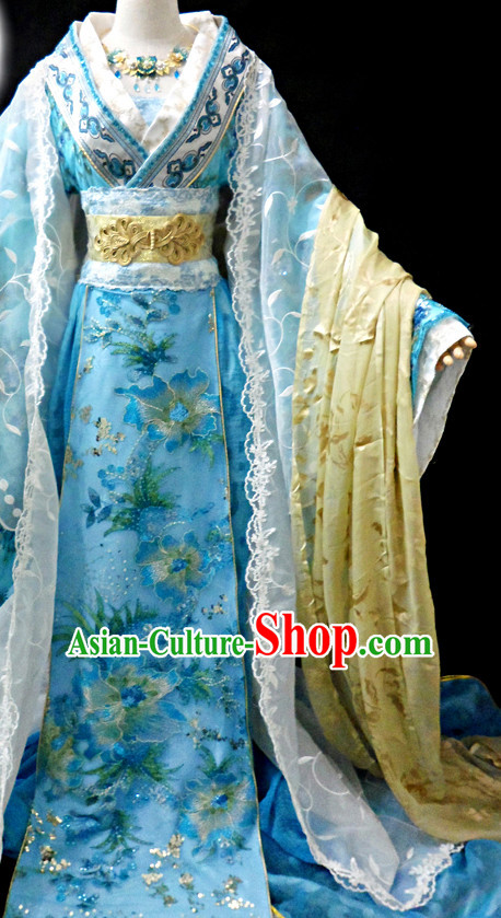 Ancient China Princess Floral Clothes Traditional Costumes High Quality Chinese National Costume Complete Set for Women