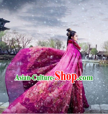 Purple Ancient Chinese Princess Costume Hanfu Clothing High Quality Chinese National Costumes Complete Set for Women