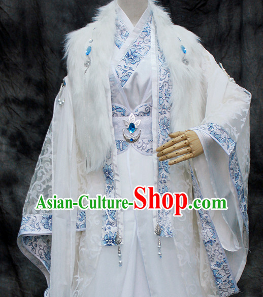 Chinese Classical Emperor Imperial Robe Clothing Hanfu Han Fu Complete Set for Men