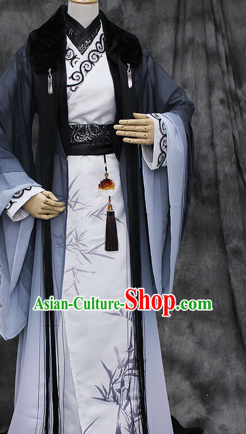 Chinese Classical Emperor Imperial Robe Clothes Hanfu Han Fu Complete Set for Men