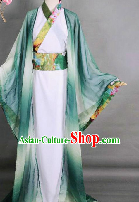 Top Chinese Ancient Costumes Theater and Reenactment Costumes Complete Set for Men