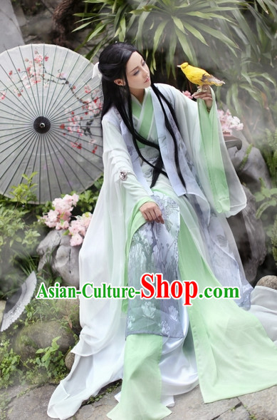 Top Chinese Ancient Princess Dresses Theater and Reenactment Costumes Complete Set for Women Girls