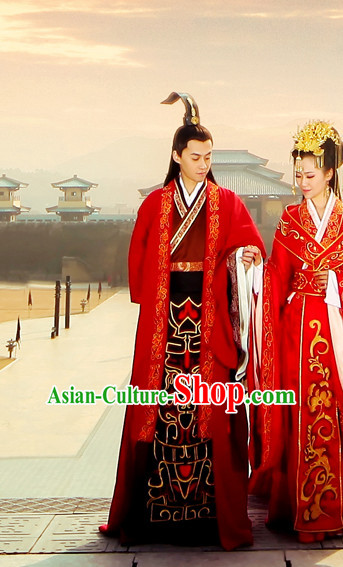 Ancient Chinese Emperor Imperial Wedding Dress for Bridegroom
