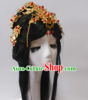 Chinese Classic Princess Headwear Crowns Hats Headpiece Hair Accessories Jewelry Set