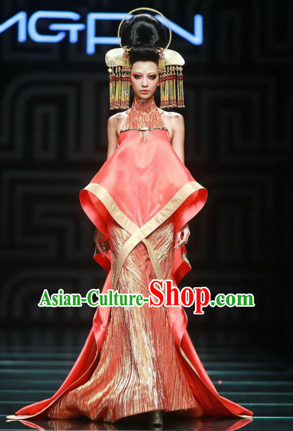 Handmade Chinese Model Stage Performance Hair Decorations Headpieces for Women