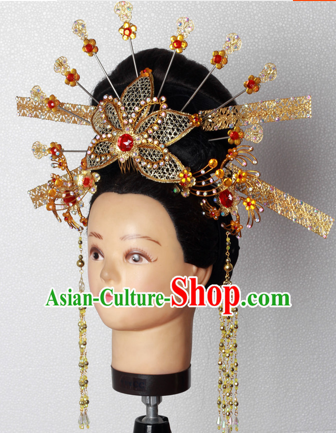 Handmade Chinese Fairy Stage Performance Hair Decorations Headpieces for Women