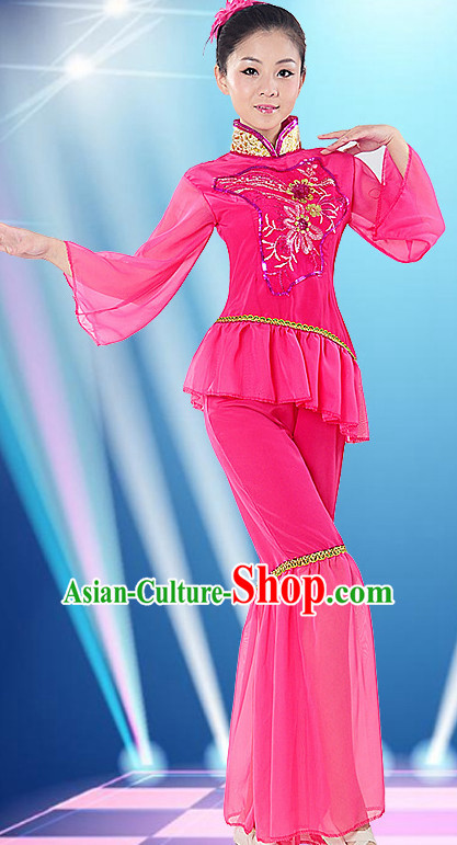 Chinese Fan Dance Costume Dance Costumes for Women