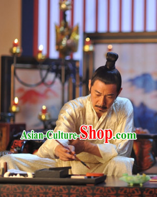 Chinese Ancient Tang Dynasty Emperor Black Wigs for Men