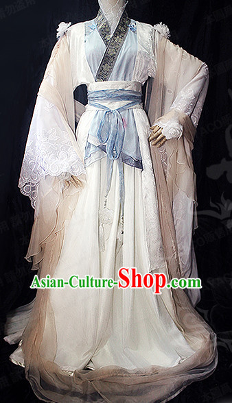 Chinese Hanfu Robe Clothing Handmade Bjd Dress Opera Costume Drama Costumes Complete Set
