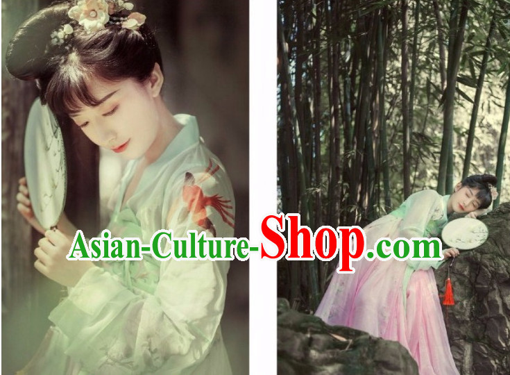 Chinese dress clothes skirt shirt pant wings evening dress water armor cloth scarf red hanfu red dress gown costumes