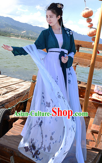 Ancient Chinese Han Dynasty Women Han Costume Dress Red Hanfu Suit