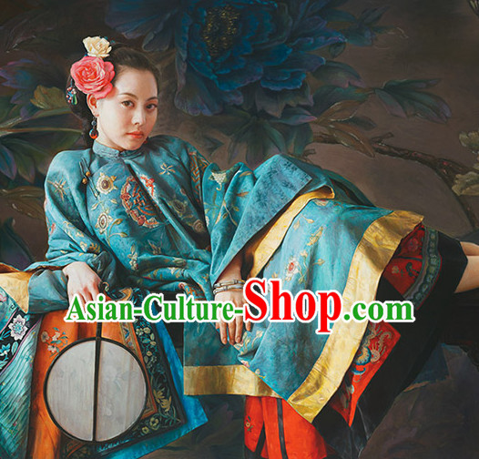 Chinese Classical Hanfu Empress Dress Gown Costumes Ancient Costume Clothing Complete Set