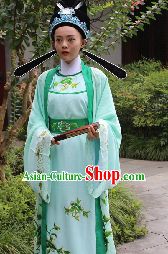 Chinese Opera Stage Costume Embroidered Hanfu Dress Gown Costumes Ancient Costume Clothing Complete Set