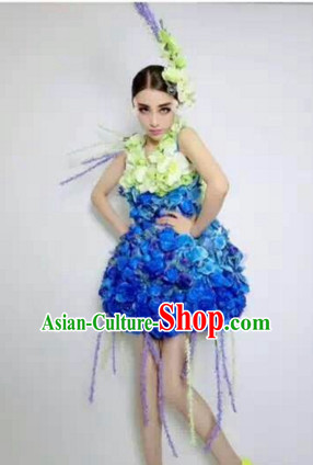 Parade Quality Feather Dance Costumes Popular Ostrich Feathers Fancy Costume Angel Wings Costume Complete Set