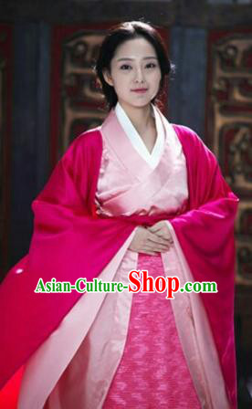 Chinese Ancient Palace Lady Hanfu Garment Complete Set for Women