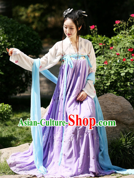 Ancient Chinese Women Dresses Hanfu Girls China Classical Clothing Histroical Dress Traditional National Costume Complete Set