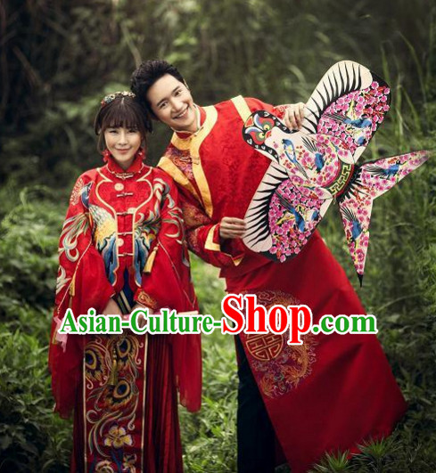 Chinese Traditional Wedding Dresses Bridal Wedding Gown Cloth