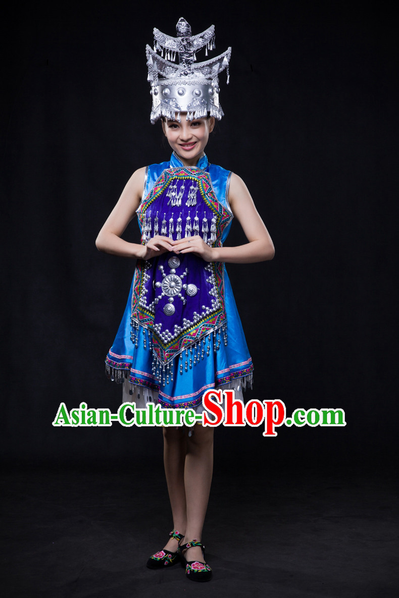 Miao Minority Women Dresses Ethnic Clothing Minority Dance Costume Minority Dress