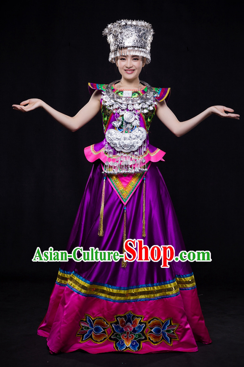 Miao Minority Women Dresses Ethnic Clothing Minority Dance Costume Minority Dress