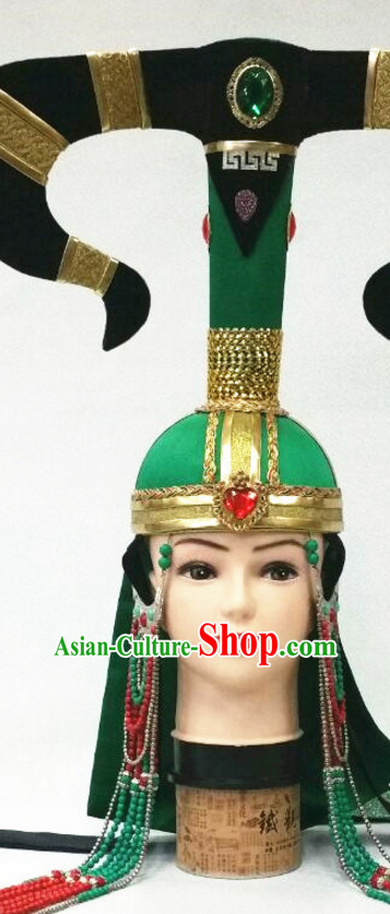 Chinese Handmade Mongolian Women Headwear Minority Mongol Mongolia Headpieces