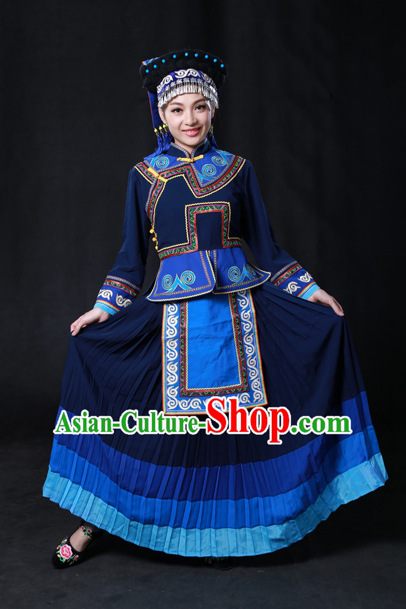 Minority Women Dresses Ethnic Clothing Minority Hmong Dance Costume Minority Dress