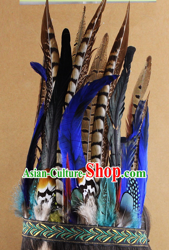 Handmade Feather Hair Pin Hair Accessory Headwear Hair Accessorie Head Dress Head Piece Jewel Hat Set