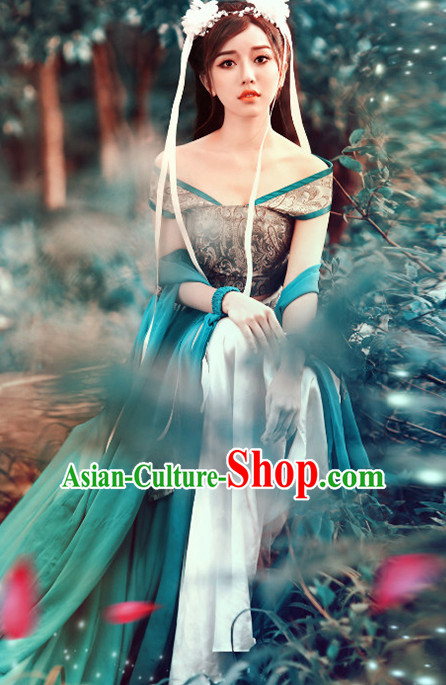 Traditional Chinese Ancient Clothing Han Fu Dresses Beijing Classical China Cosplay Clothing for Women