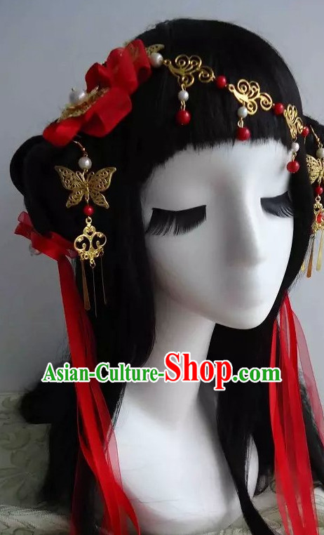 Traditional Chinese Headpiece Headdress Hair Decorations Hair Sticks Head Gear Hair Decoration Set