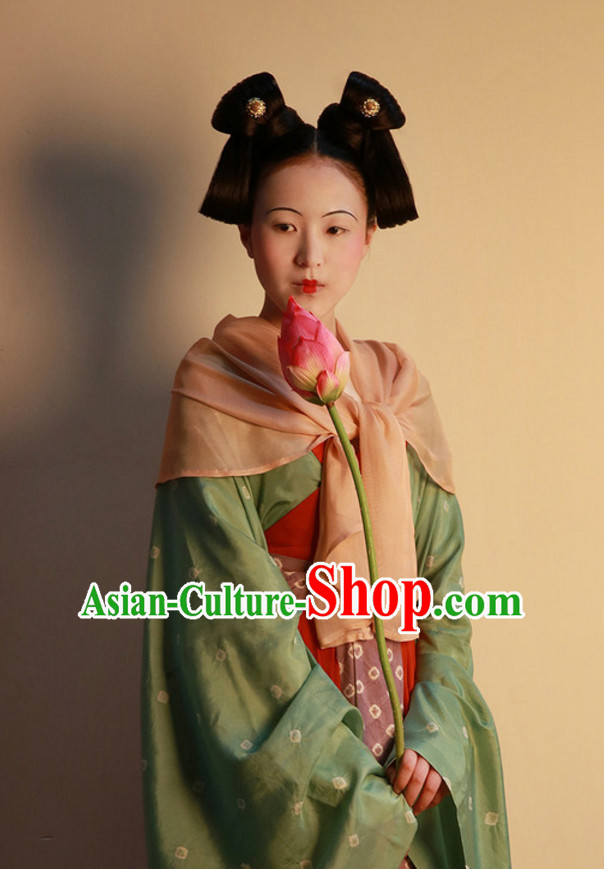 Ancient Chinese Lady Female Black Wigs