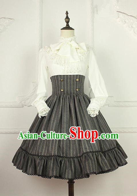 Traditional Classic Women Clothing, Traditional Classic High Waist Fishbone Skirt Dress, British Restoring Ancient Short Skirt for Women