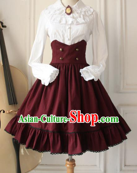 Traditional Classic Women Clothing, Traditional Classic Woolen High Waist Skirt,  Short Dress for Women