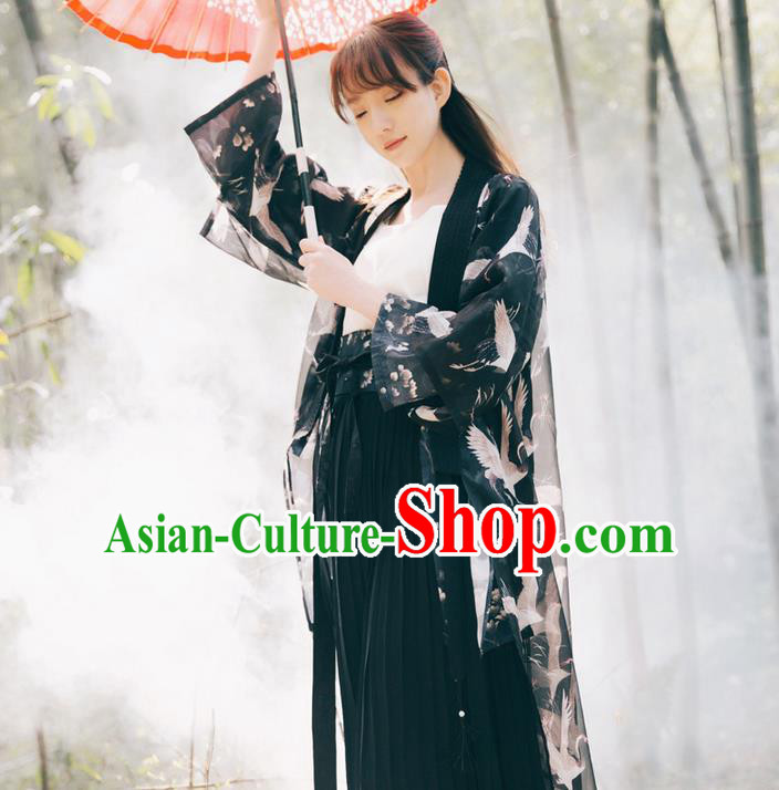 Traditional Classic Women Clothing Han Dynasty Costumes, Traditional Classic Chinese Chiffon Costume for Women