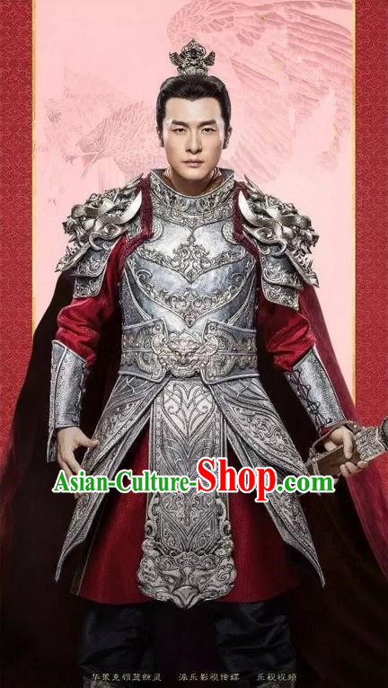Traditional Chinese Ancient Men Costumes Corselet, Ancient Chinese Cosplay General Swordsmen Knight Costume Armour Complete Set for Men