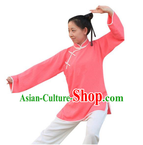 Traditional Chinese Wudang Uniform Taoist Nun Uniform Linen Priest Frock Kungfu Kung Fu Clothing Clothes Pants Shirt Supplies Wu Gong Outfits, Chinese Tang Suit Wushu Clothing Tai Chi Suits Uniforms for Women