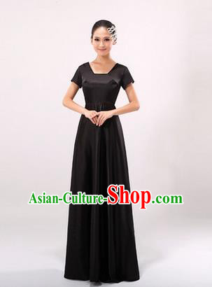 Traditional Chinese Classic Stage Performance Chorus Singing Group Dress Modern Dance Costumes, Chorus Competition Costume, Compere Costumes for Women