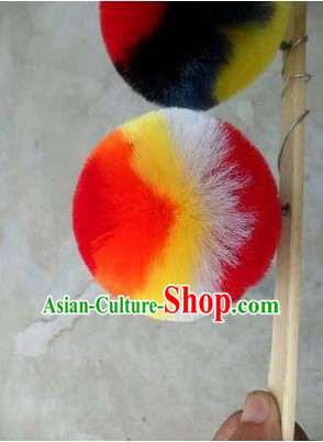 Peking Opera Head Wear Pompoms Accessories Pendant 8.5cm Multiple Colors