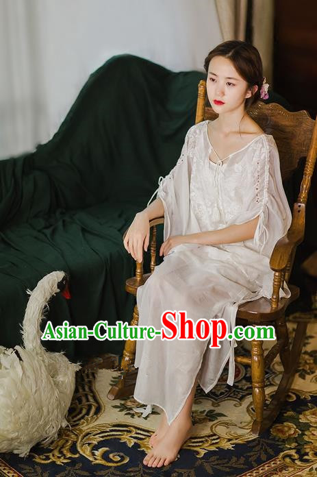 Traditional Classic Women Costumes, Traditional Classic Pure Silk Cotton Embroidered Two-Piece Outfit Dress Skirts