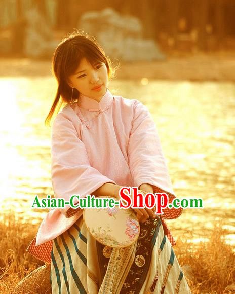 Traditional Classic Women Clothing, Traditional Classic Chinese Real Silk Brocade Thin Cotton-Padded Clothes Chinese Cotton-Padded Jacket Republic Of China Female Costomes