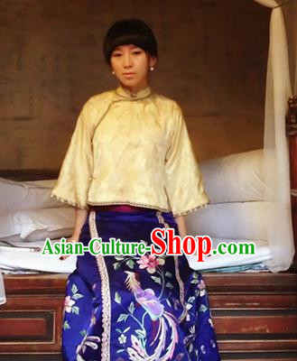 Traditional Classic Women Clothing, Traditional Classic Chinese Republic Of China Silk Satin Jacquard Cotton Chinese Plate Buttons Jacket