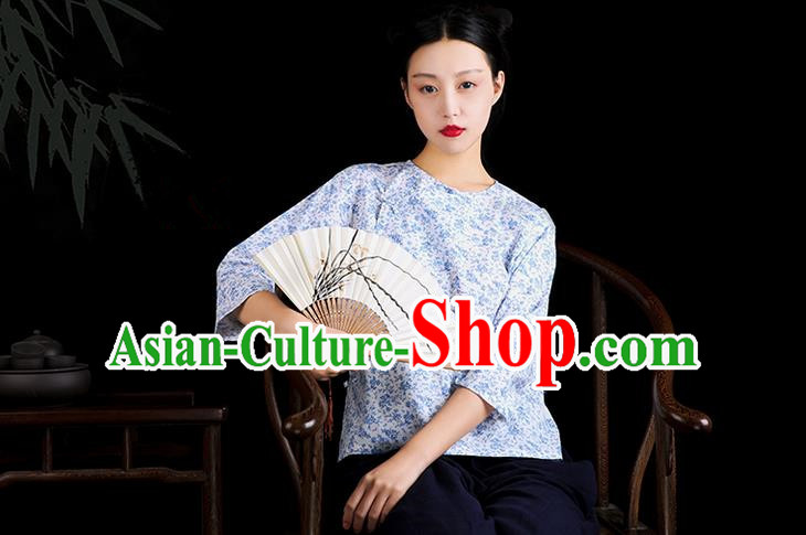 Traditional Classic Women Clothing, Traditional Classic Chinese Republic Of China Cotton Chinese Plate Buttons Jacket Chinese Blouse for Women