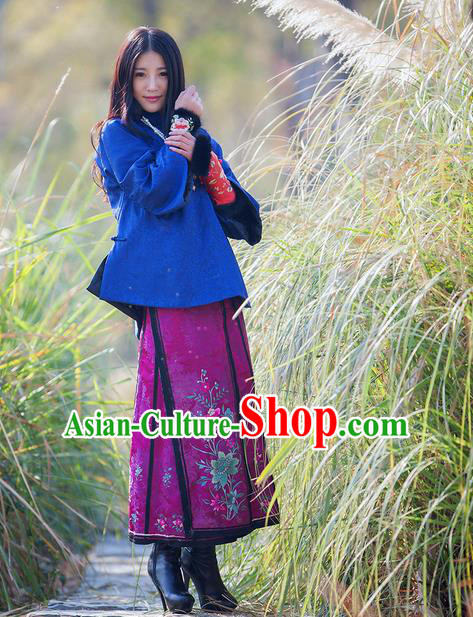 Traditional Classic Women Clothing, Traditional Classic Chinese Real Silk Brocade Thin Cotton-Padded Clothes Chinese Cotton-Padded Jacket Republic Of China Female Costomes