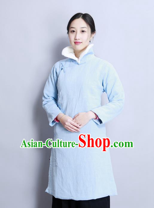 Traditional Chinese Female Costumes,Chinese Acient Clothes, Chinese Cheongsam, Tang Suits Fur Collar Blouse for Women