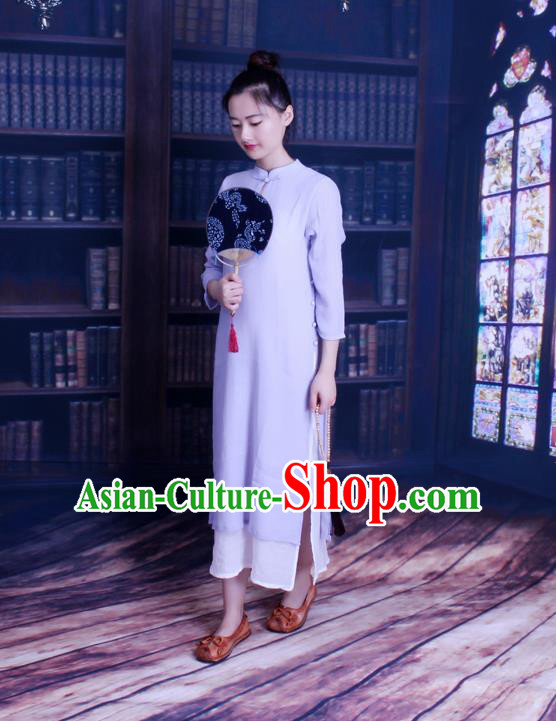Traditional Chinese Female Costumes,Chinese Acient Clothes, Chinese Plate Buttons Cheongsam, Tang Suits Hanfu Blouse for Women