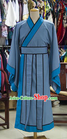 Traditional Ancient Chinese Scholar Costume, Asian Chinese Ming Dynasty Booksir Long Robe Clothing for Men