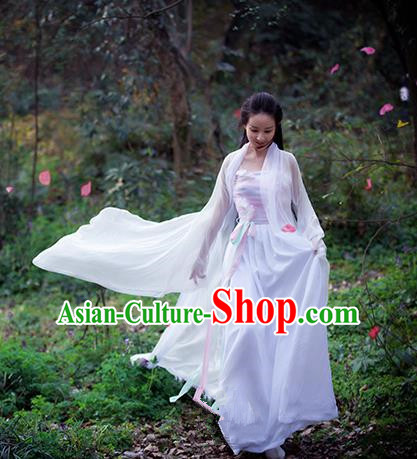 Traditional Ancient Chinese Imperial Princess Fairy Costume, Elegant Hanfu Clothing Chinese Tang Dynasty Imperial Concubine Clothing for Women