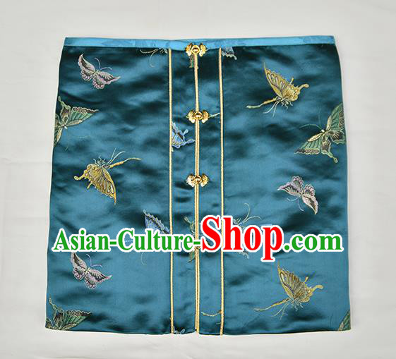 Traditional Chinese Ancient Costume Princess Embroidered Silk Wrapped Chest, Asian China Ming Dynasty Hanfu Green Vest Clothing for Women