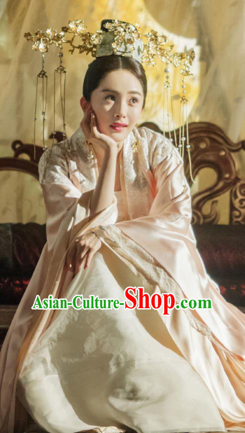 Traditional Chinese Ancinet Legend Of Fu Yao Imperial Empress Tailing Embroidered Costume for Women