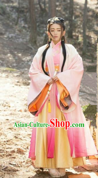 Traditional Chinese Tang Dynasty Nobility Lady Costume, Chinese Ancient Princess Embroidered Dress Clothing for Women